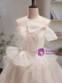 Ivory Tulle Sequins Spaghetti Straps Pleats Homecoming Dress