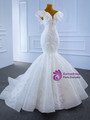Sexy White Mermaid Lace Wedding Dress