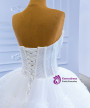 White Tulle Pleats Sweetheart Beading Wedding Dress