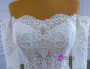 White Mermaid Long Sleeve Beading Wedding Dress