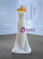 Heavy Beading Mermaid Sequins Pearls Wedding Dress