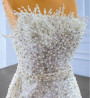 Heavy Beading Mermaid Sequins Pearls Wedding Dress