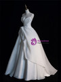 Fashion White Strapless Pleats Wedding Dress