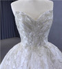 White Tulle Sweetheart Beading Sequins Wedding Dress