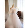White Tulle Strapless Pleats Wedding DressWhite Tulle Strapless Pleats Wedding Dress