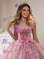 Pink Tulle High Neck Cap Sleeve Appliques Prom Dress