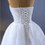Sexy White Tulle Sweetheart Pearls Wedding Dress