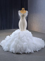 Mermaid Sequins Beading Crystal Wedding Dress