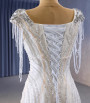 Mermaid Sequins Beading Crystal Wedding Dress