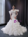 White Mermaid Heavy Beading Lace Wedding Dress