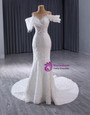 White Mermaid Heavy Beading Lace Wedding Dress