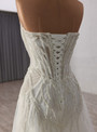White Tulle Strapless Sequins Wedding Wedding Dress