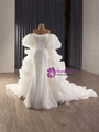 White Mermaid Sequins Off the Shoulder Wedding Dress