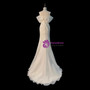 White Mermaid Off the Shoulder Pleats Wedding Dress