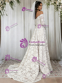 White Lace Long Sleeve Wedding Dress