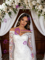 White Mermaid Lace Long Sleeve Wedding Dress