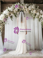 White Mermaid Long Sleeve Wedding Dress