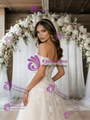 White Tulle Off the Shoulder Appliques Wedding Dress