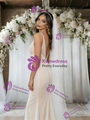Mermaid V-neck Tulle Pleats Wedding Dress