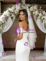 White Mermaid Off the Shoulder Wedding Dress