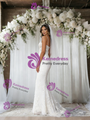 White Mermaid Lace Straps Wedding Dress