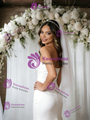 White Mermaid Strapless Split Wedding Dress