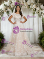 Champagne Tulle Lace Wedding Dress
