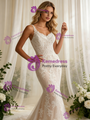 Mermaid Lace V-neck Wedding Dress