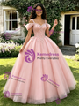 Red Tulle Straps Beading Quinceanera Dress