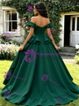 Simple Green Off The Shoulder Quinceanera Dress