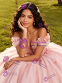 Pink Off The Shoulder Appliques Quinceanera Dress