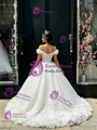 White Tulle Off The Shoulder Appliques Quinceanera Dress