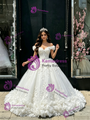 White Tulle Off The Shoulder Appliques Quinceanera Dress