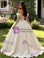 Ivory White Tulle Straps Long Sleeve Appliques Quinceanera Dress