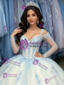 White Tulle Straps Appliques Long Sleeve Quinceanera Dress
