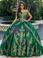 Green Tulle Off The Shoulder Quinceanera Dress