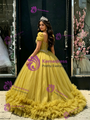 Tulle Square Neck Beading Quinceanera Dress