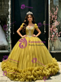 Tulle Square Neck Beading Quinceanera Dress