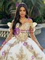 White Tulle Off The Shoulder Appliques Quinceanera Dress