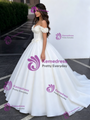White Off the Shoulder 3D Flower Quinceanera Dress