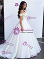 White Off the Shoulder 3D Flower Quinceanera Dress