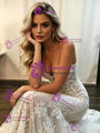 Sexy White Mermaid Lace Wedding Dress