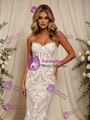 Sexy White Mermaid Lace Straps Wedding Dress
