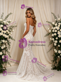 Sexy White Mermaid Lace Straps Wedding Dress