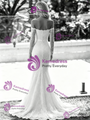 White Mermaid Lace Long Sleeve Wedding Dress