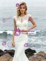 White Mermaid Two Piece Lace Wedding Dress