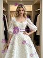 White Mermaid Tulle Off the Shoulder Pleats Wedding Dress