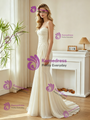 Ivory Strapless Pleats Wedding Dress