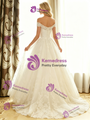 White Tulle Lace Off The Shoulder Wedding Dress