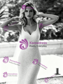 Sexy White Mermaid Lace Straps Wedding Dress